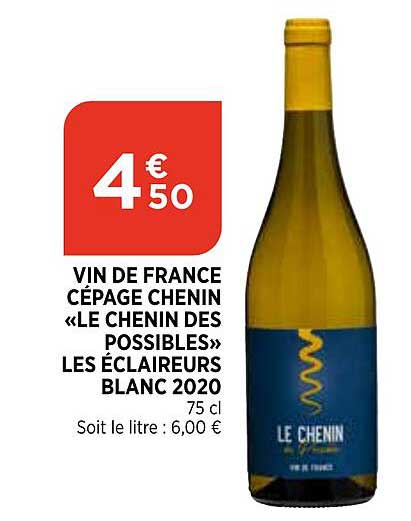 vin de france cépage chenin «le chenin des possibles» les éclaireurs blanc 2020