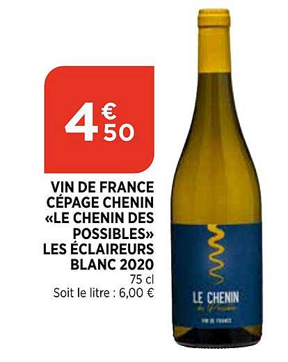 vin de france cépage chenin «le chenin des possibles» les éclaireurs blanc 2020