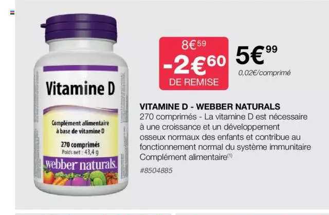 vitamine d - webber naturals