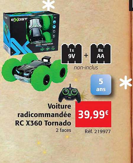 voiture radiocommanée rc x360 tornado