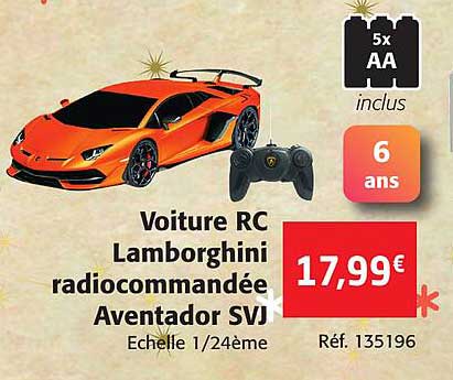 Voiture Rc Lamborghini Radiocommandée Aventador Svj