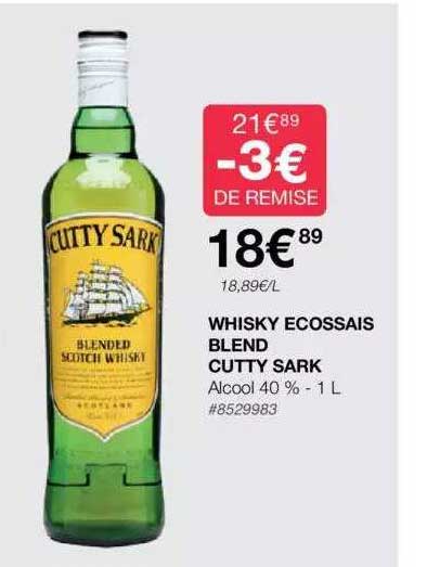 Whisky Ecossais Blend Cutty Sark