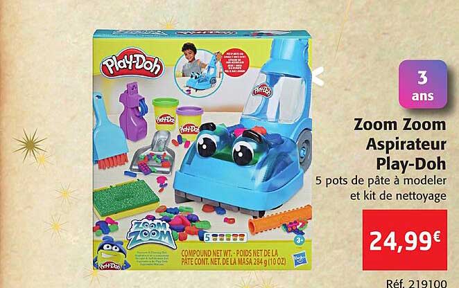 zoom zoom aspirateur play-doh