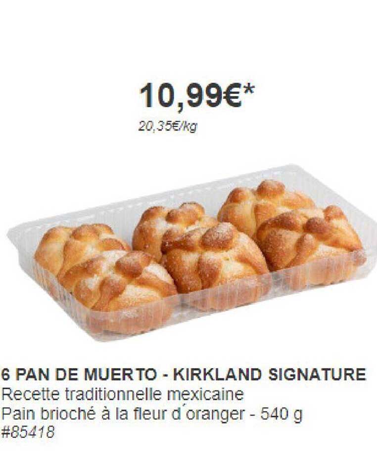 6 pan de muerto - kirkland signature