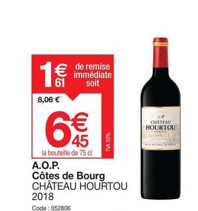 a.o.p. côtes de bourg château hourtou