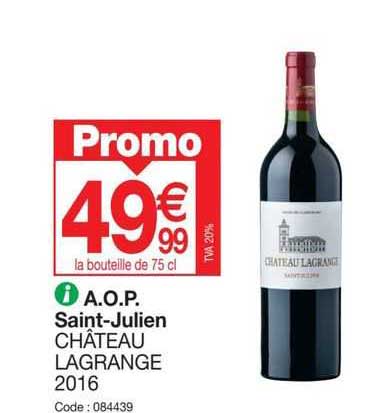 a.o.p. saint-julien château lagrange 2016