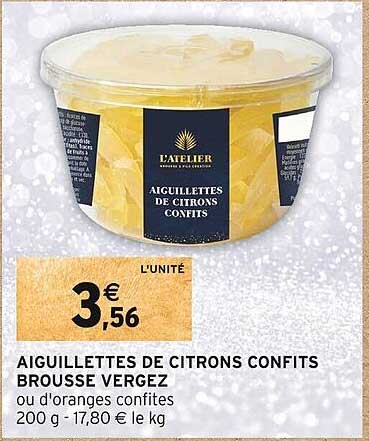 Aiguillettes De Citrons Confits Brousse Vergez