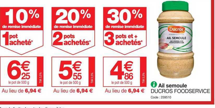 ail semoule ducros foodservice