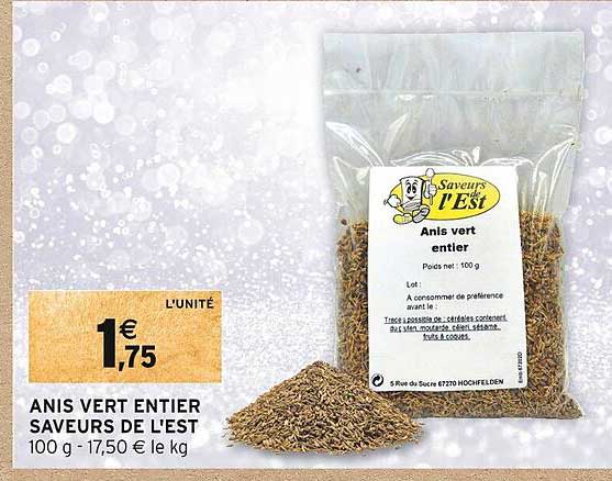 Anis Vert Entier Saveurs De L'est