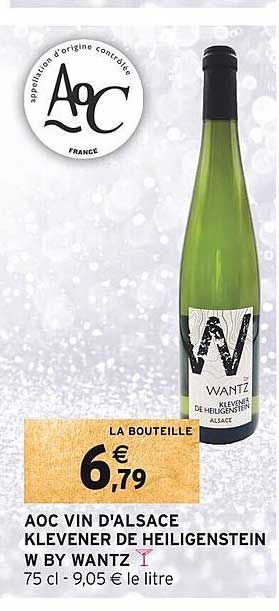 aoc vin d'alsace klevener de heiligenstein w by wantz
