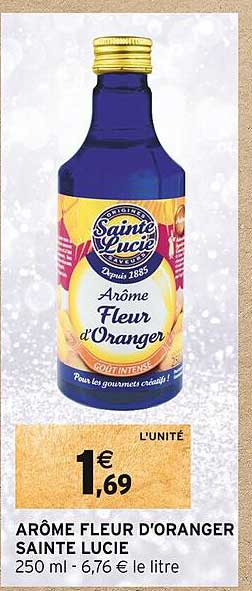 arôme fleur d'oranger sainte lucie