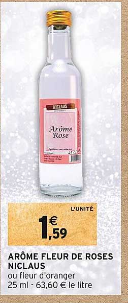 arôme fleur de roses niclaus