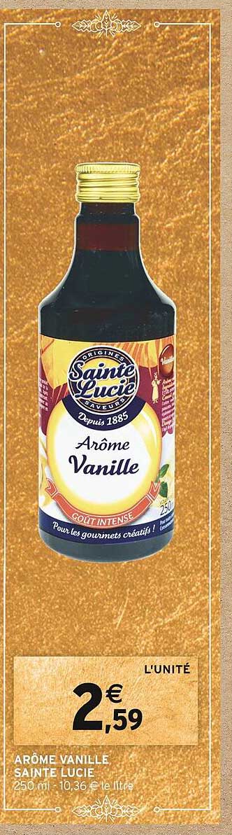 arôme vanille sainte lucie
