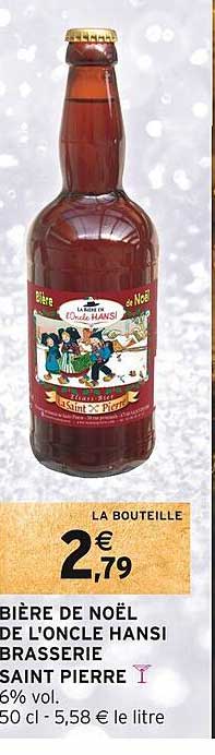 bière de noël de l'oncle hansi brasserie saint pierre