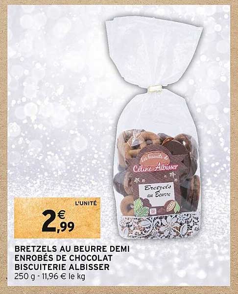 bretzels au beurre demi enrobés de chocolat biscuiterie albisser