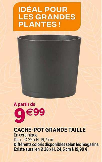 cache-pot grande taille