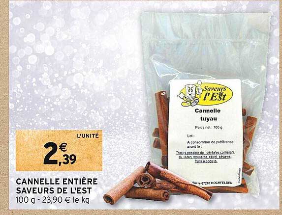 cannelle entière saveurs de l'est