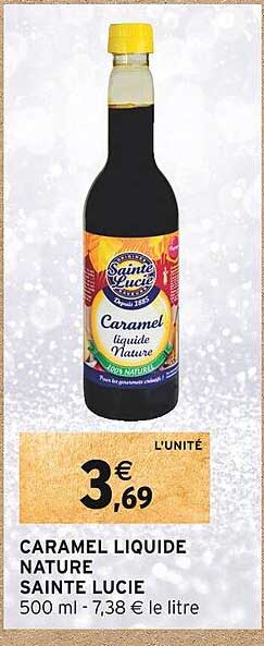 caramel liquide nature sainte lucie