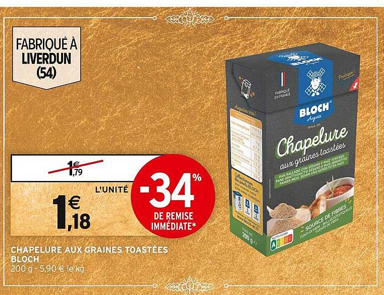 chapelure aux graines toastées bloch