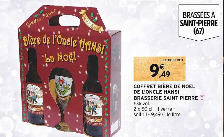 coffret bière de noël de l'oncle hansi brasserie saint pierre