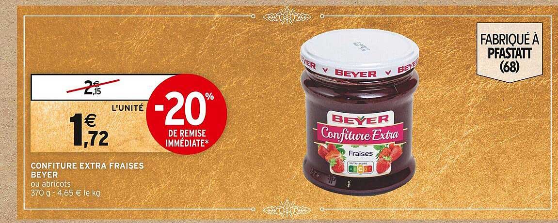 Confiture Extra Fraises Beyer
