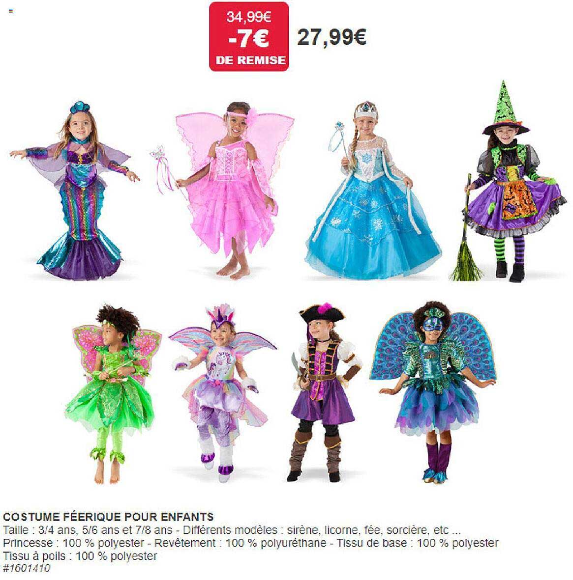 costume féerique pour enfants