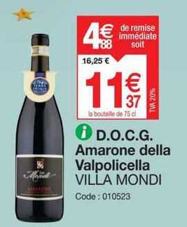 d.o.c.g. amarone della valpolicella villa mondi