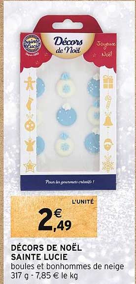 décors de noël sainte lucie