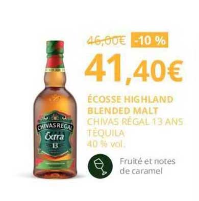 écosse highland blended malt chivas regal 13 ans téquila