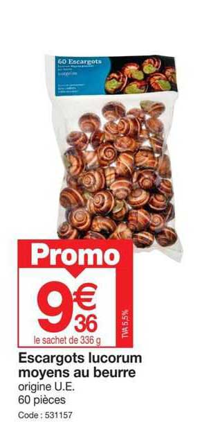escargots lucorum moyens au beurre