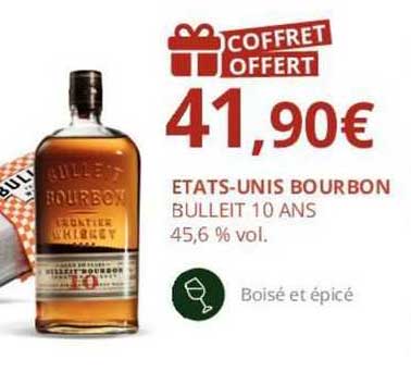 etats-unis bourbon bulleit 10 ans