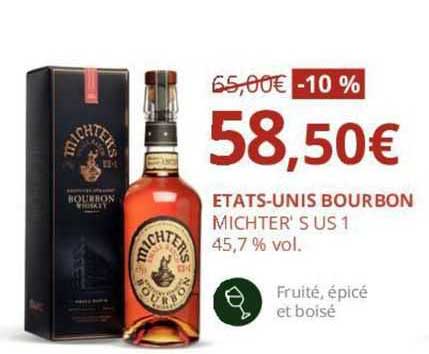 etats-unis bourbon michter' sus 1 45.7% vol.