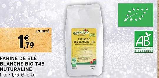 farine de blé blanche bio t45 nuturaline