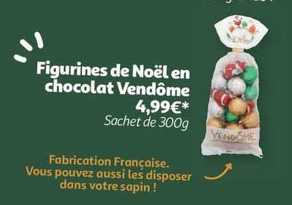 figurines de noël en chocolat vendôme