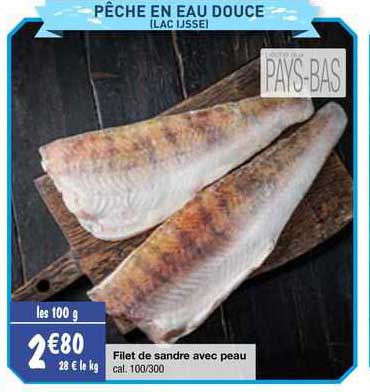 filet de sandre avec peau