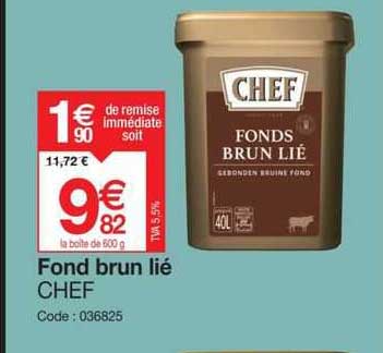 fond brun lié chef