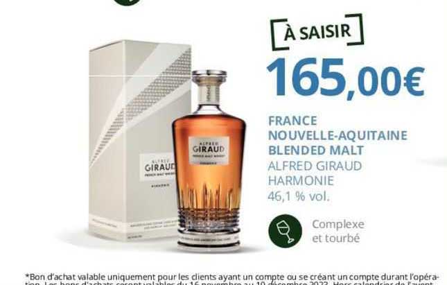 france nouvelle-aquitaine blended malt alfred giraud harmonie