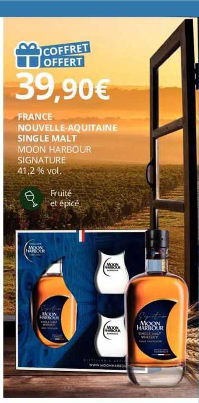 france nouvelle equitaine single malt moon harbour signature 41.2% vol.