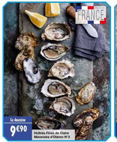 huîtres fines de claire marennes d'oléron n°3