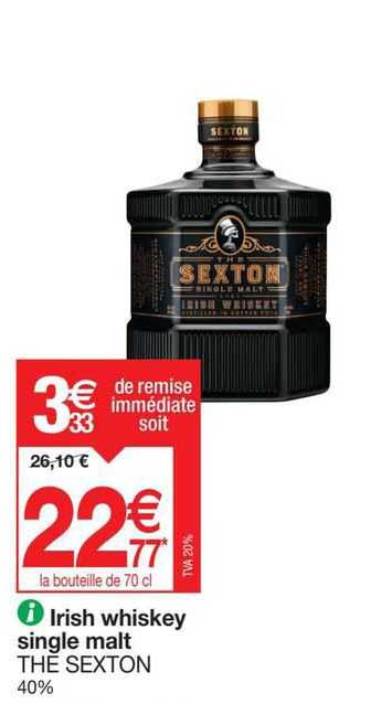 irish whiskey single malt the sexton