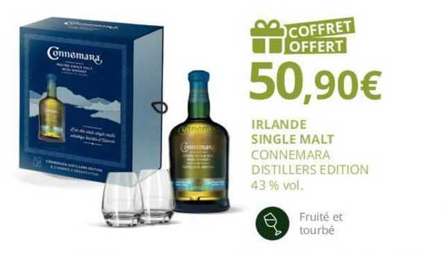 irlande single malt connemara distillers edition 43% vol.