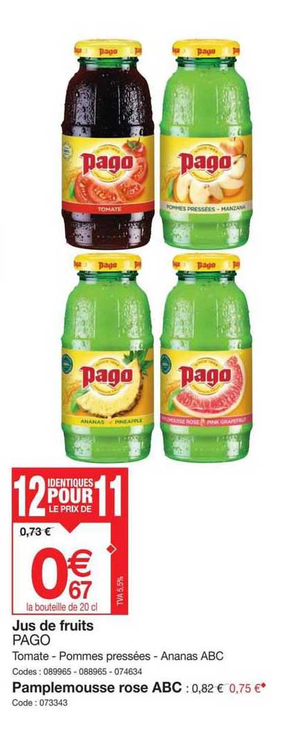 Jus De Fruits Pago