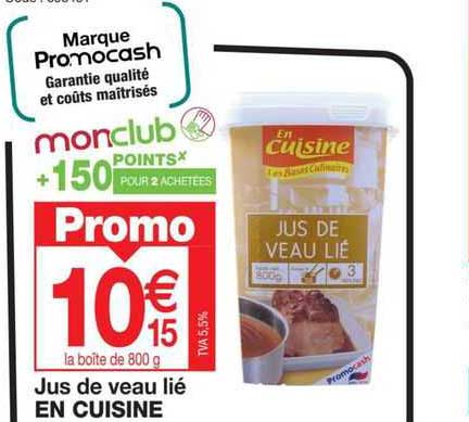 jus de veau lié en cuisine