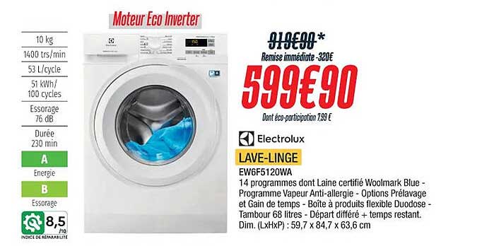 lave-linge electrolux