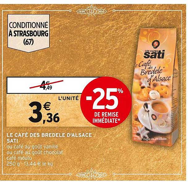 le café des bredele d'alsace sati -25% de remise immédiate