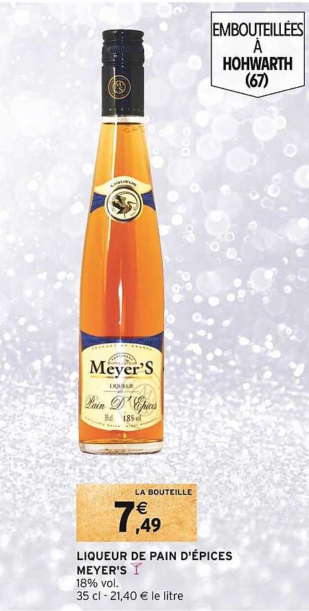 liqueurs de pain d'épices meyer's
