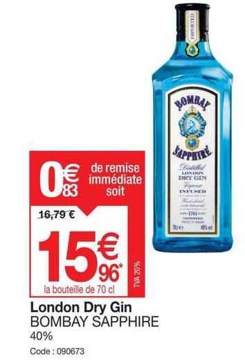 London Dry Gin Bombay Sapphire