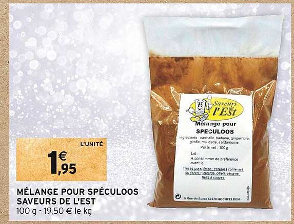 mélange pour spéculoos saveurs de l'est