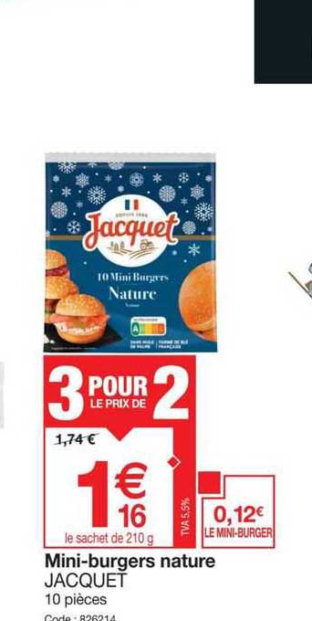 mini-burgers nature jacquet