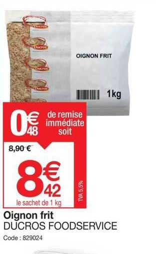 oignon frit ducros foodservice